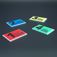 Lot de 4 lettres de facteur Pony Games Ponymasters