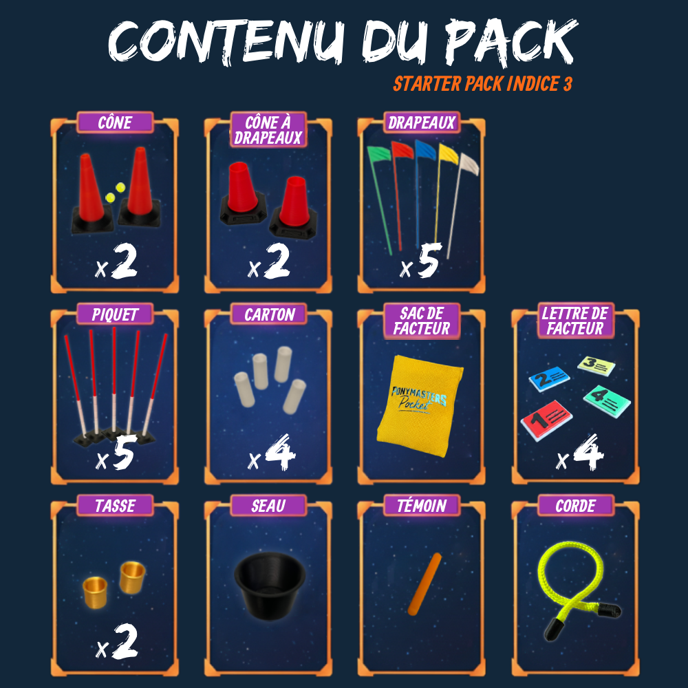 Pack Indice 3 Pony Games Ponymasters